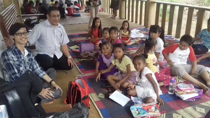 Seratus anak Belajar Gratos di Rumah Inspirasi Buasan